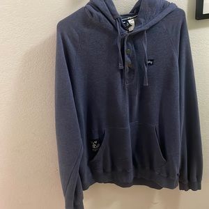 Womens Large Blue Lng Hoodie